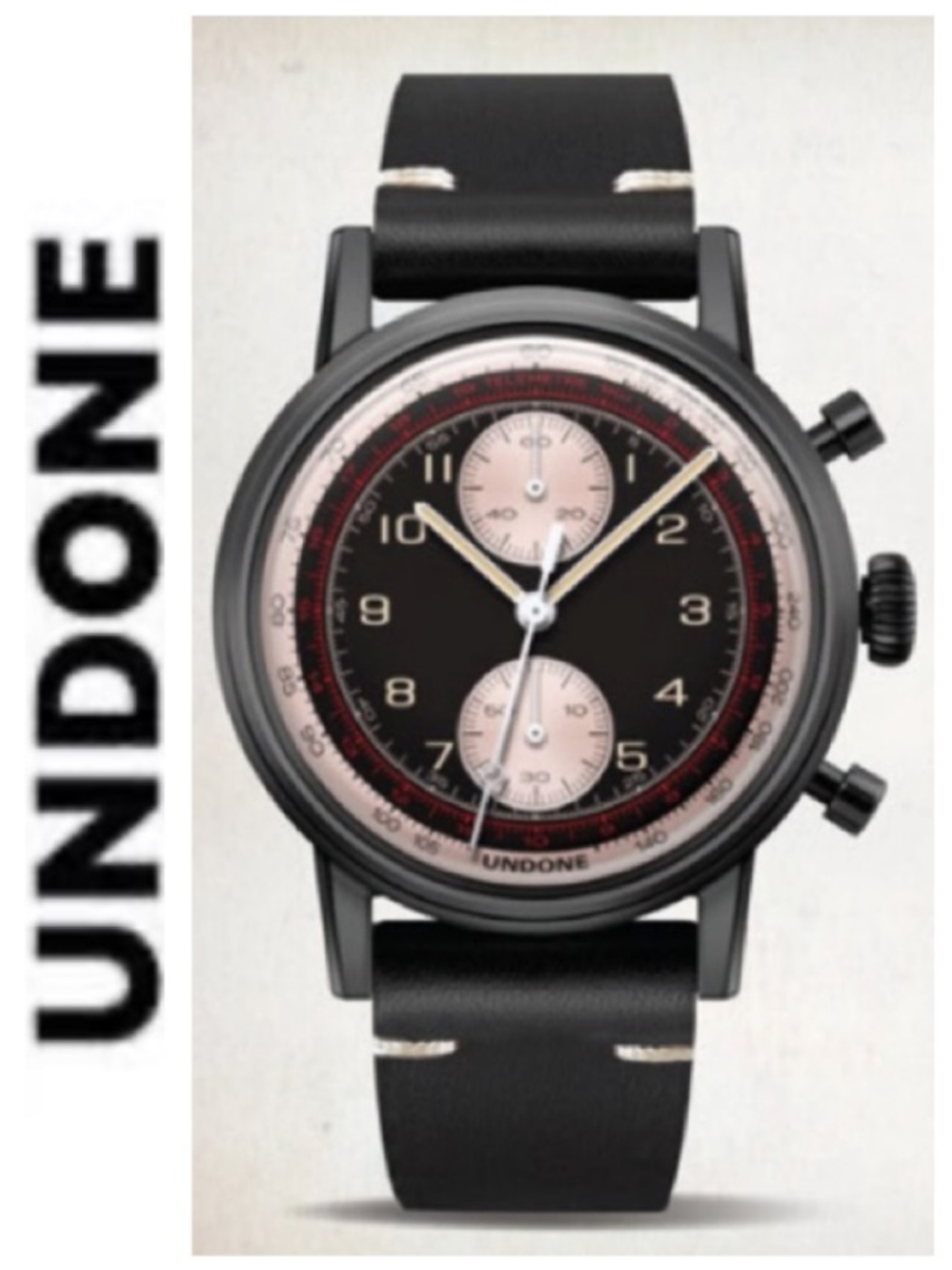 Undone ‘THE URBAN” Vintage Hybrid Mechanical Quartz Chronograph Men’s Watch